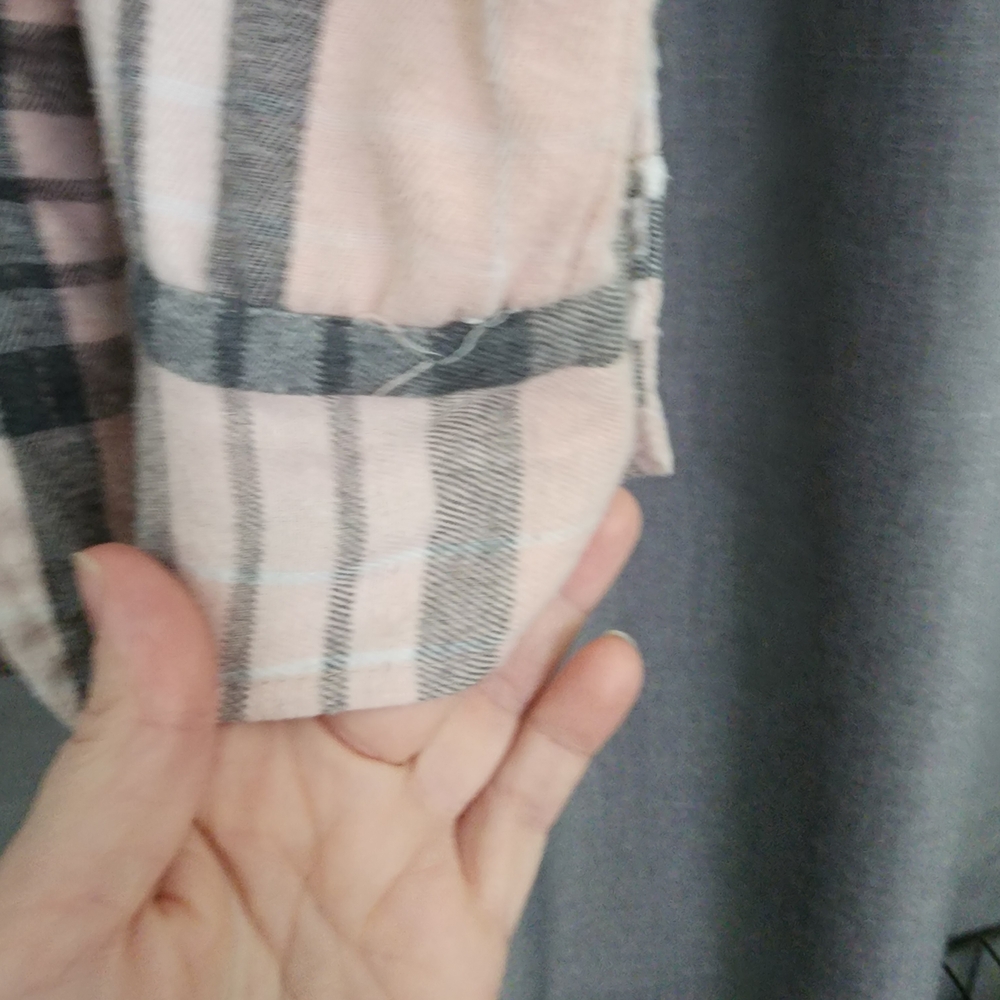 Pink Plaid Button-Up Jacket - Picture 5 of 8